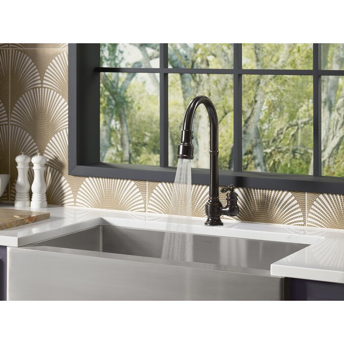 Kohler Artifacts Pull Down Bar Faucet & Reviews | Wayfair